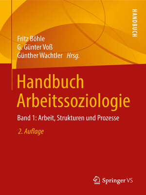 cover image of Handbuch Arbeitssoziologie